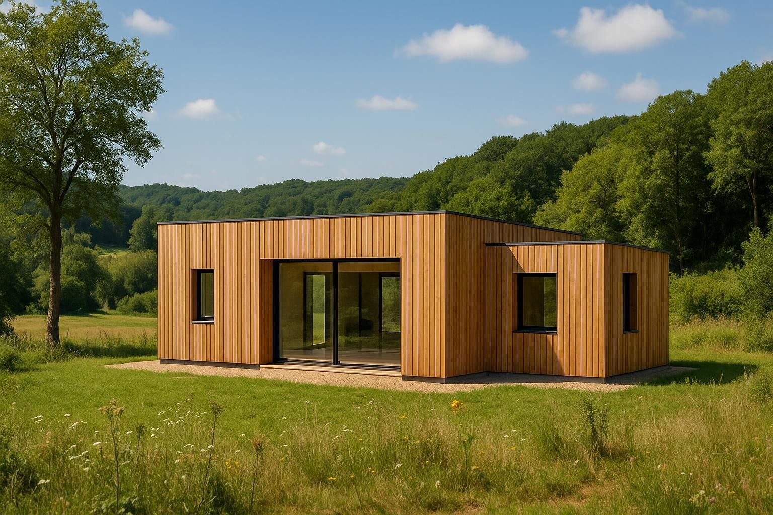 Découvrez notre expertise en construction de maisons en bois en Dordogne. Transformez vos rêves en réalité avec un projet facile et serein, accompagné par des professionnels passionnés. Profitez d'une habitation écologique et chaleureuse dans un cadre idyllique.