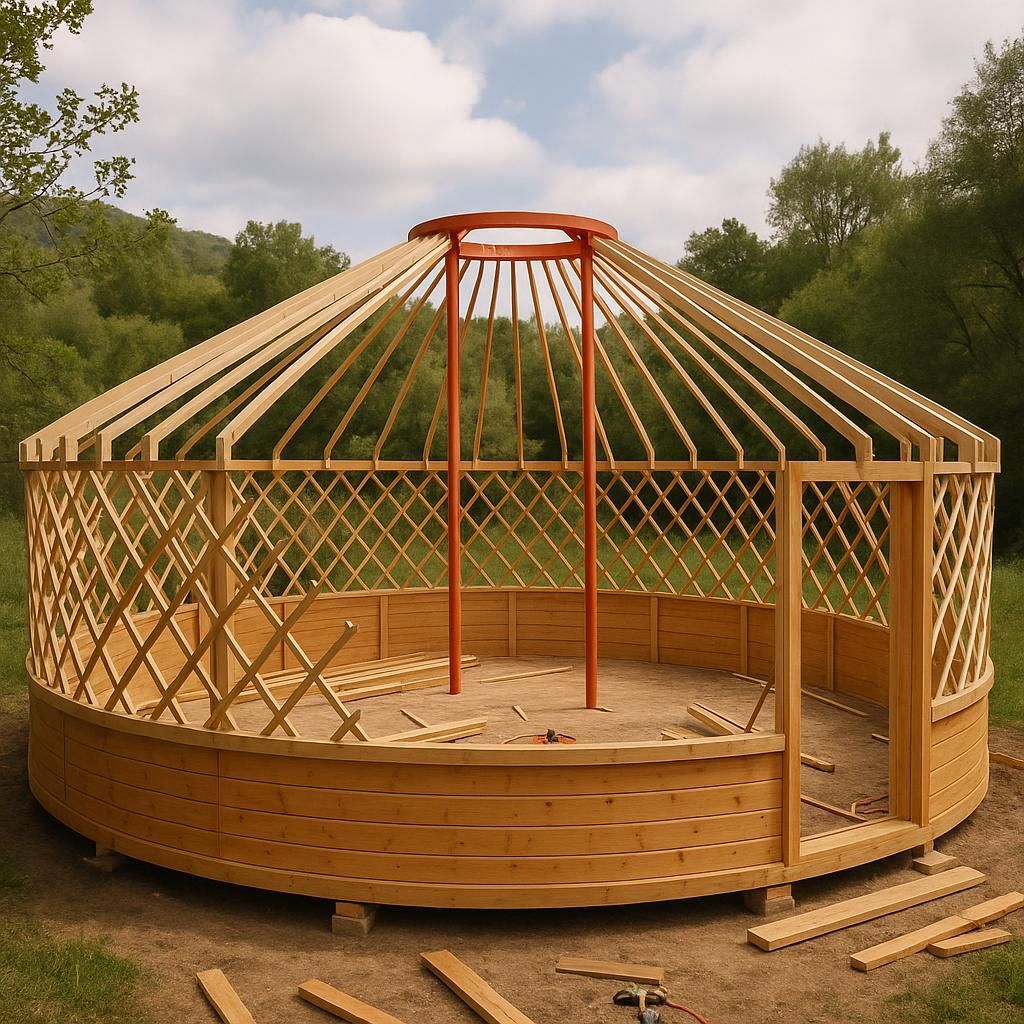 Apprenez à construire votre propre yourte en bois en seulement 3 mois grâce à notre méthode facile et sans stress. Suivez nos conseils pratiques pour réaliser un espace de vie unique, alliant confort et authenticité. Transformez votre rêve en réalité !