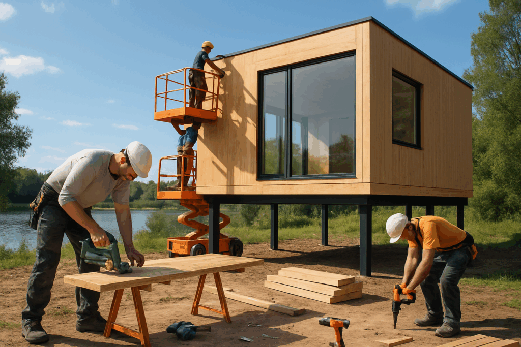 Maison bois pilotis 2026 : prix, terrain et permis | Construire MB