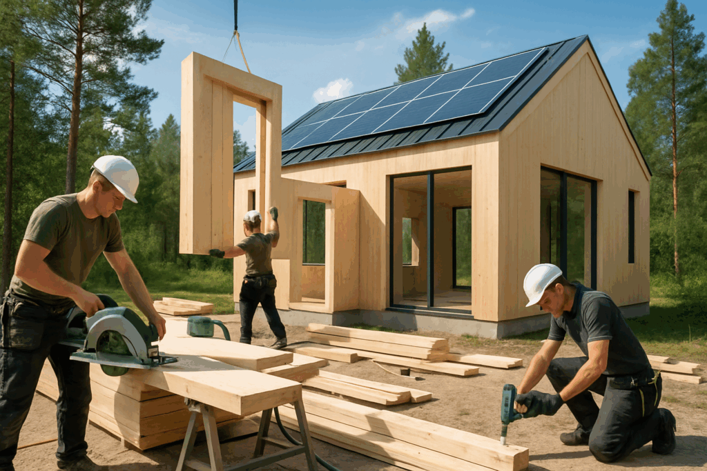 Maison bois pilotis 2026 : prix, terrain et permis | Construire MB