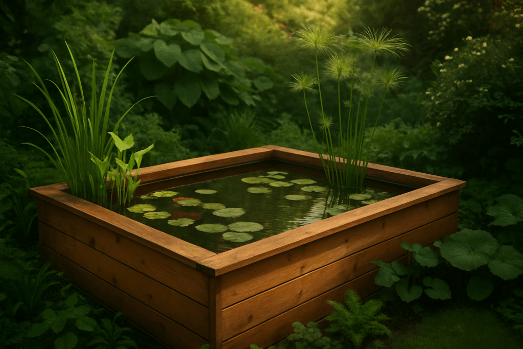 Crée ton bassin en bois maison en 5 étapes faciles 🌿🪴 — free download