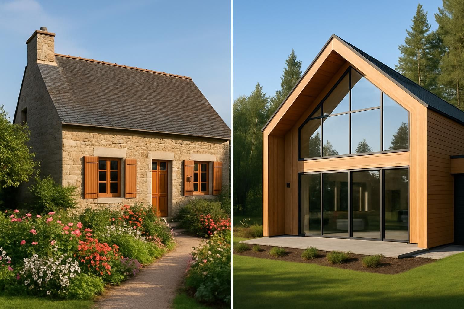 Découvrez les avantages et inconvénients des maisons traditionnelles et en bois dans notre comparatif détaillé. Faites le bon choix pour votre projet immobilier en pesant le confort, l'esthétique et la durabilité.
