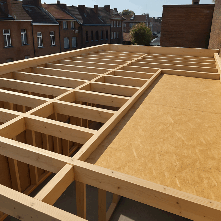 Toit Plat En Bois
