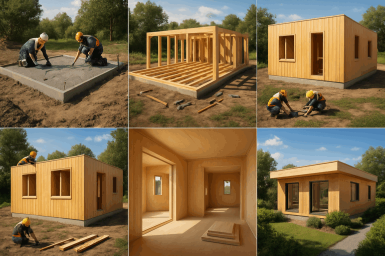 Toit Plat En Bois
