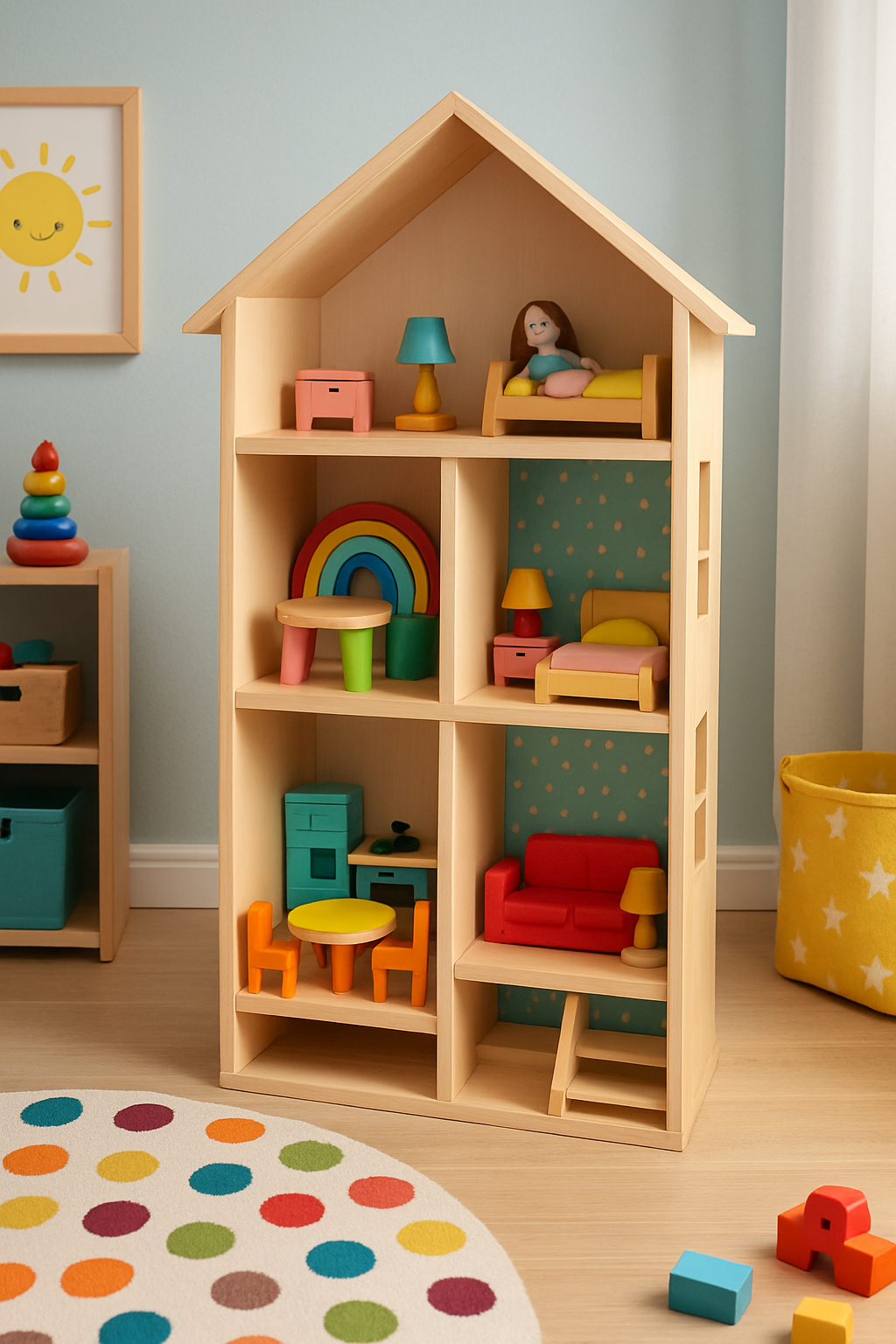 offrez à votre enfant des heures de jeu créatif en 2025 avec une grande maison de poupée en bois, un jouet durable et éducatif qui stimule l’imagination et le développement.