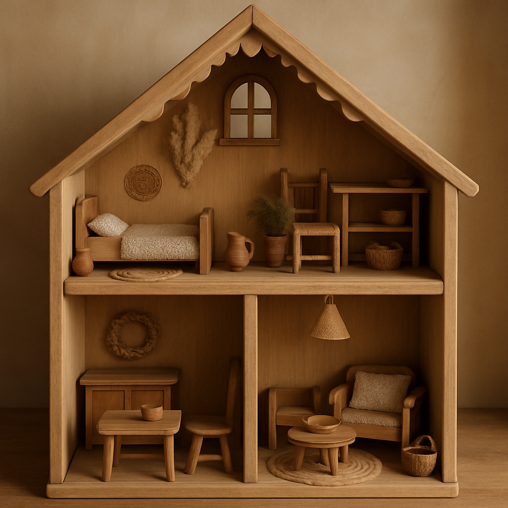 offrez à vos enfants des heures de jeu imaginatif en 2025 avec une grande maison de poupée en bois, idéale pour stimuler leur créativité et développer leur univers fantastique.