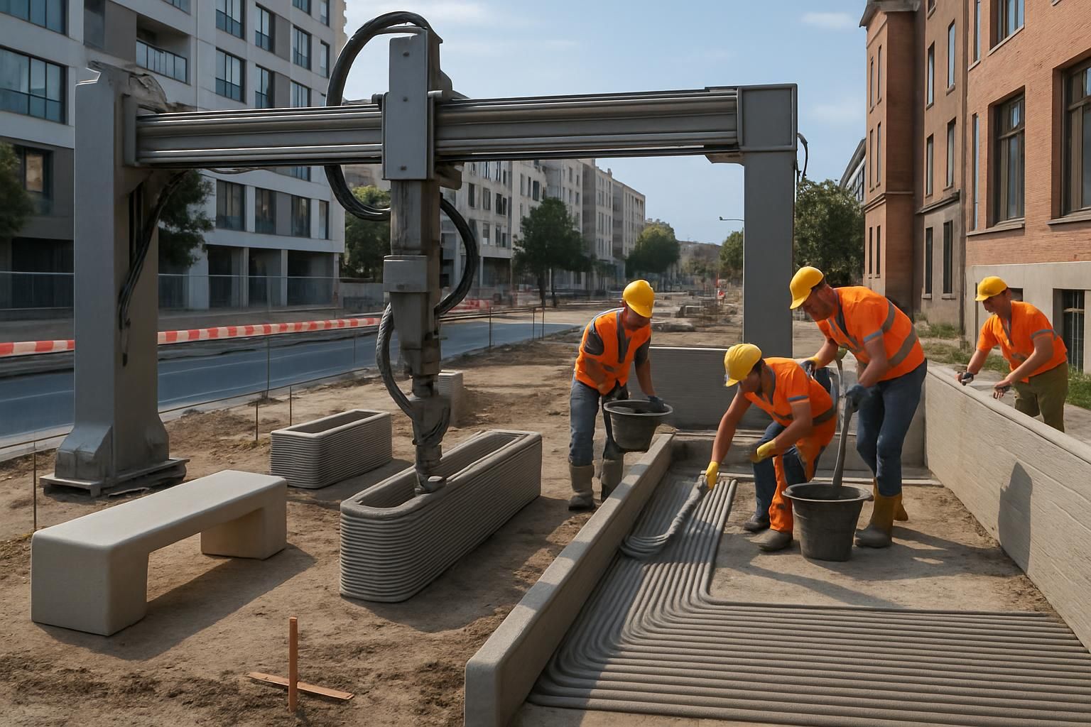 découvrez les techniques d'impression du béton, ses avantages innovants et ses nombreuses applications dans la construction moderne pour des réalisations esthétiques et durables.