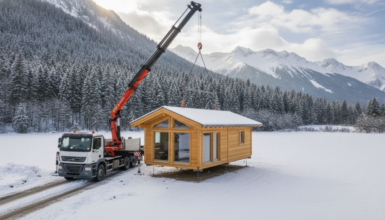 chalet en bois habitable livré monté