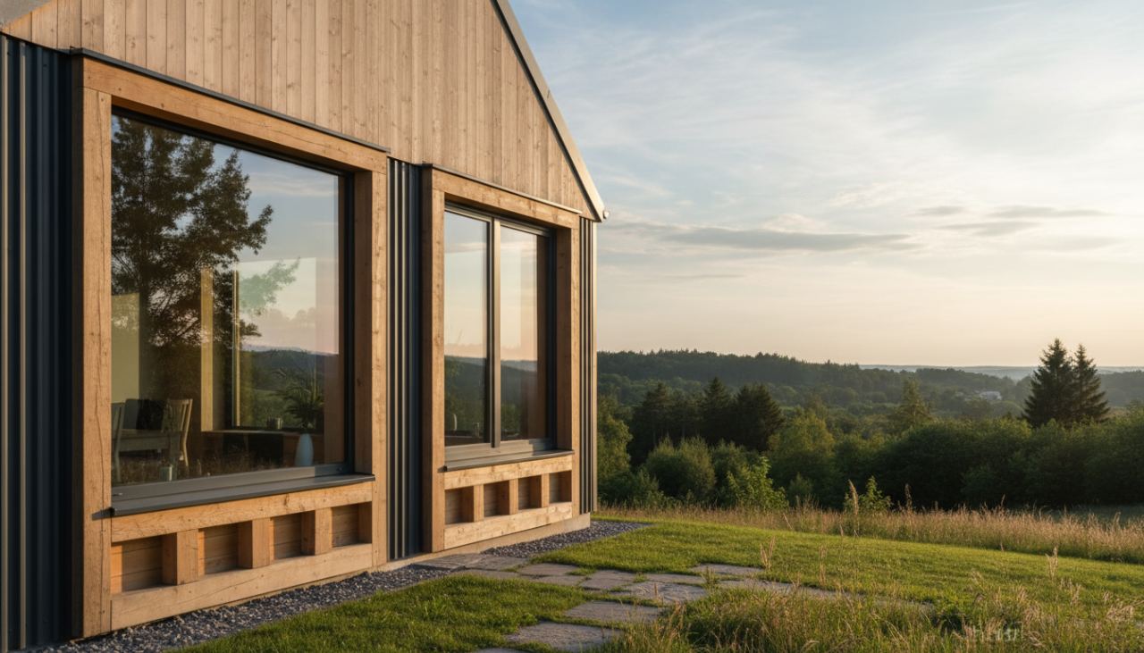 fenêtre bois ou alu maison ossature bois